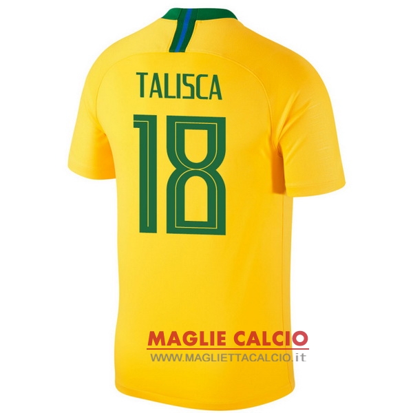 maglietta brasile 2018 talisca 18 prima